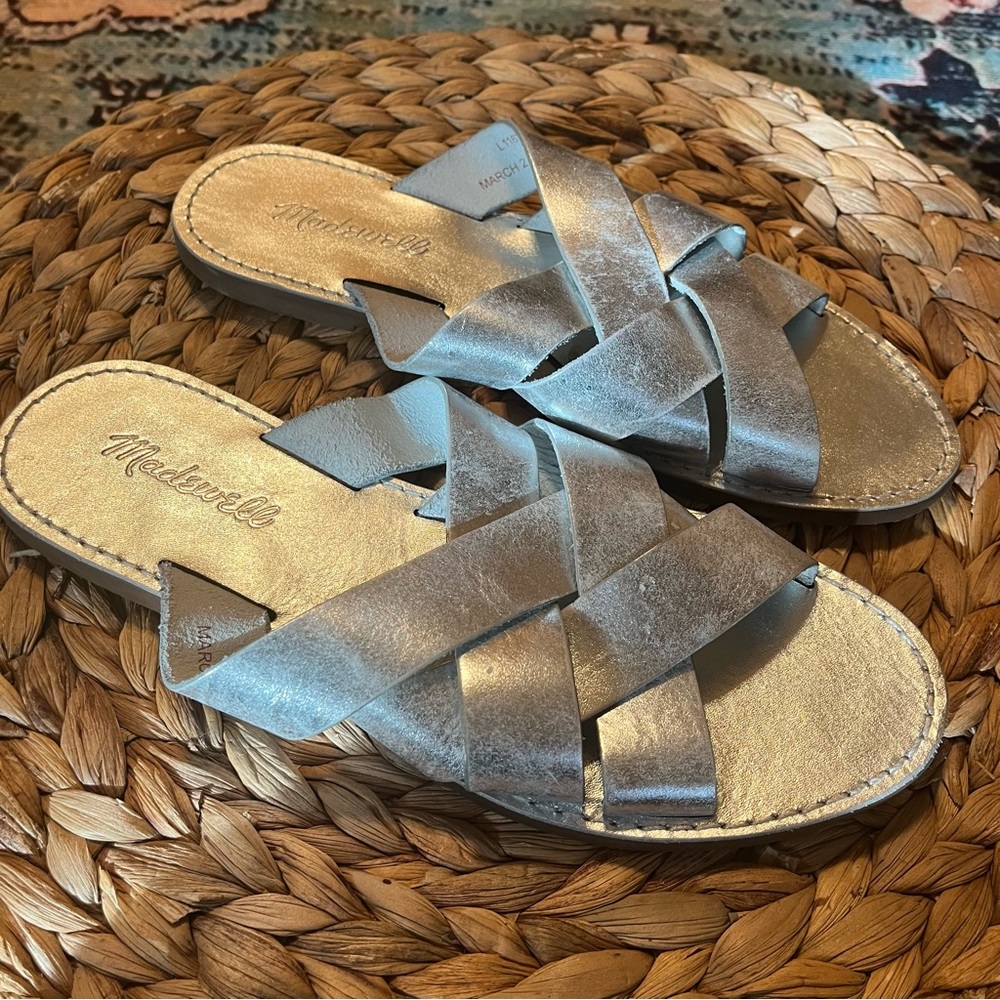Madewell The Boardwalk Woven Slide Sandal - Picture 4 of 8